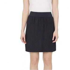 J. CREW Gray Skirt w/ Pockets Lightweight Lined wool blend SZ 6 gray/black mini